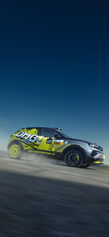 A side driving shot of Mokka GSE Rally with OMG GSE sticker